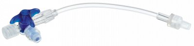 Кран 3-ходовой Дискофикс С с Сэйффлоу 360° синий линия 50 см купить оптом в Хабаровске