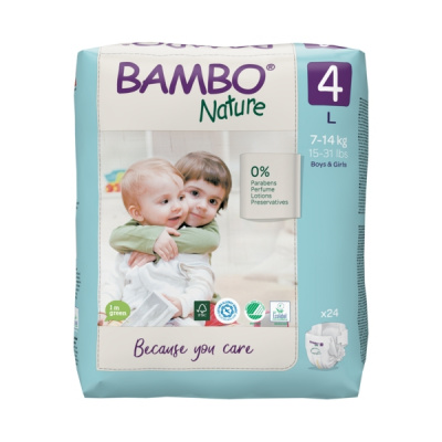 Эко-подгузники Bambo Nature 3 (4-8 кг), 52 шт купить оптом в Хабаровске
