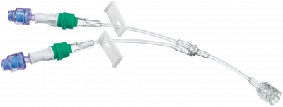 Удлинительная Y-линия с 2-мя коннекторами Сэйффлоу и возвратным клапаном 12 см купить оптом в Хабаровске